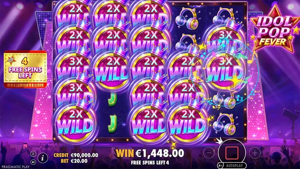 Idol Pop Fever slot feature wild