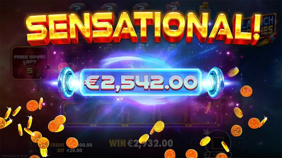 Launch to Riches slot big win