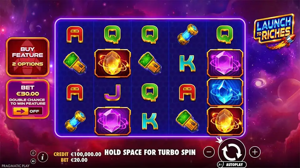 Launch to Riches slot game preview