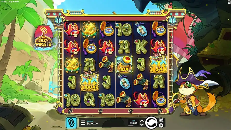 Lazy Pirate slot game preview