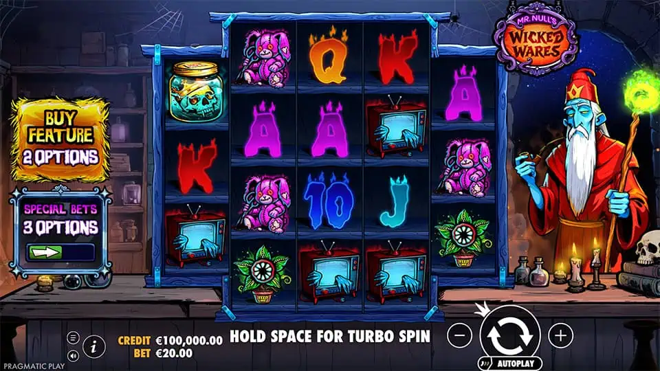 Mr Nulls Wicked Wares slot game preview