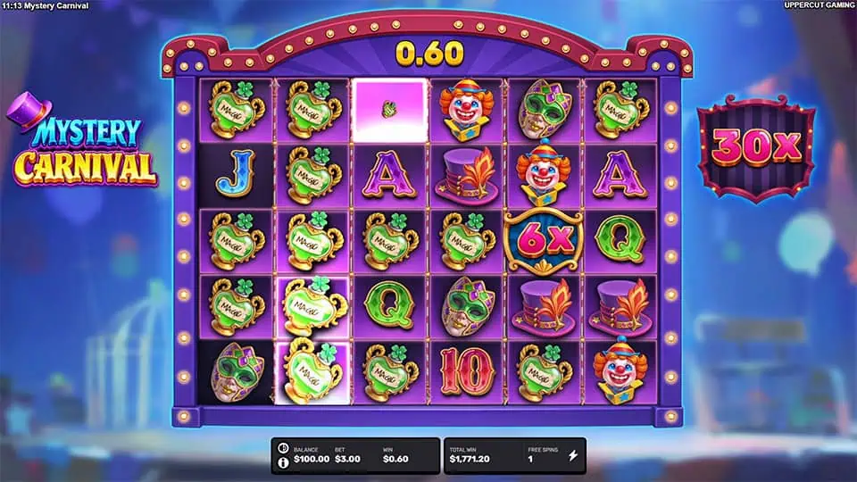 Mystery Carnival slot feature mystery symbol