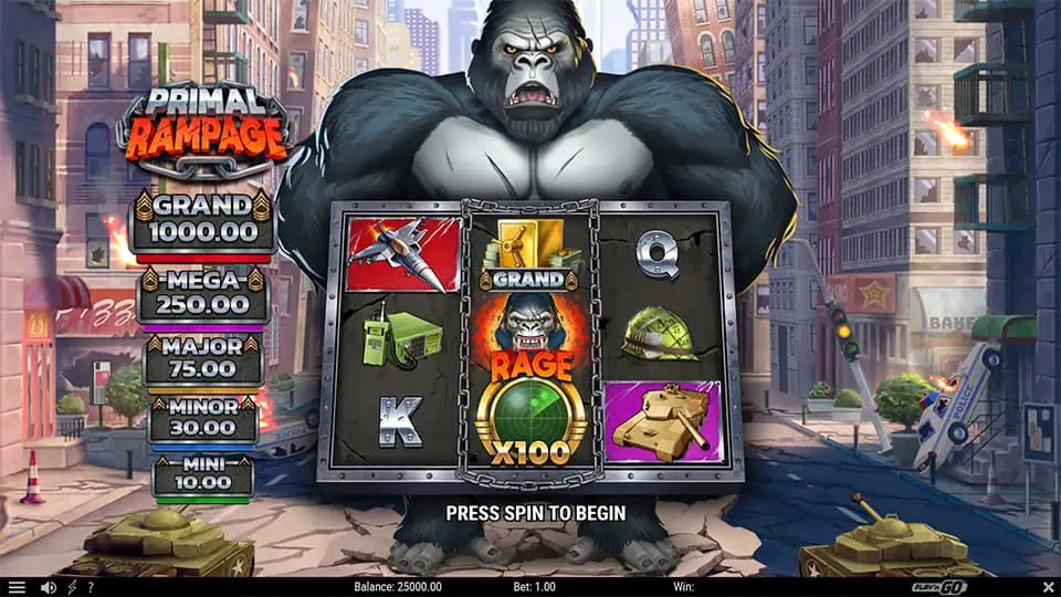 Primal Rampage slot game preview