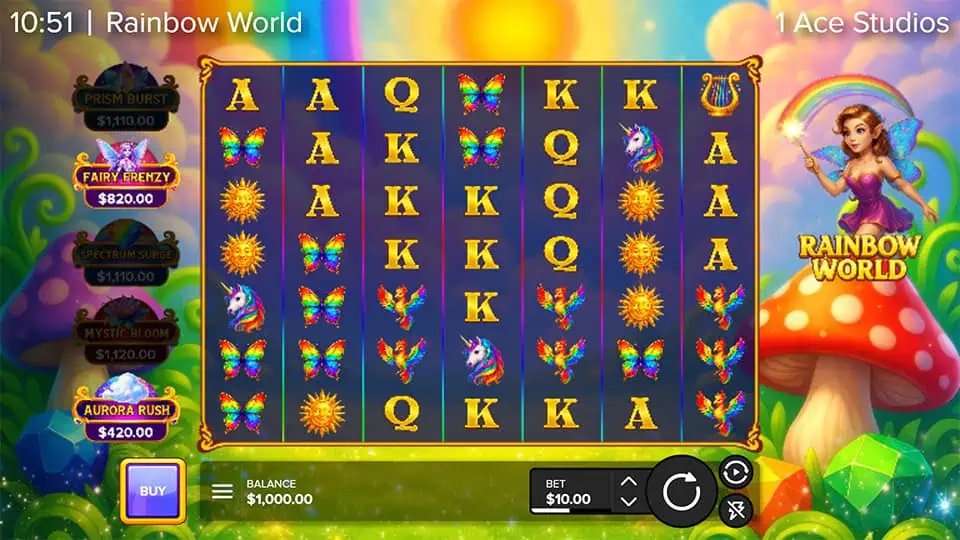 Rainbow World slot game preview 1