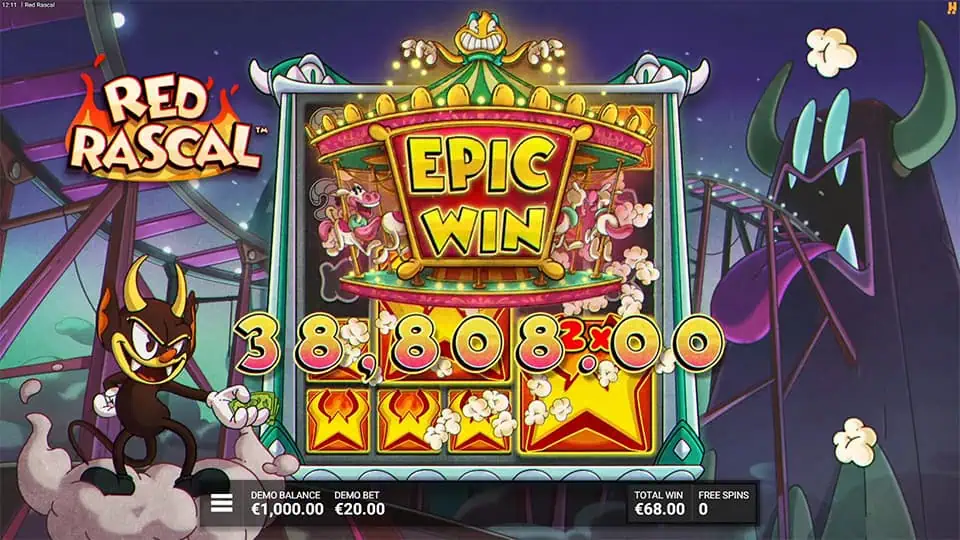 Red Rascal slot big win