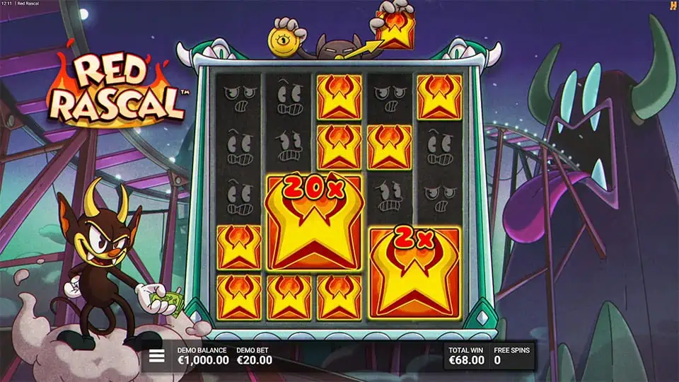 Red Rascal slot feature big wild multiplier