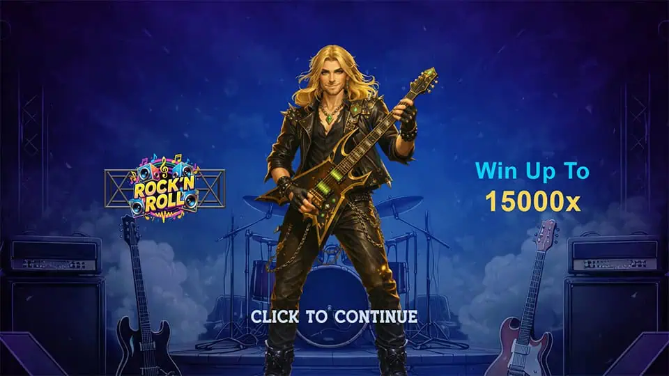 Rock N Roll slot intro screen