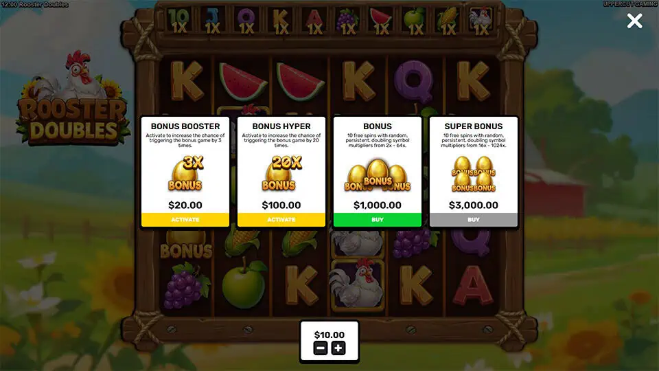 Rooster Doubles slot bonus buy