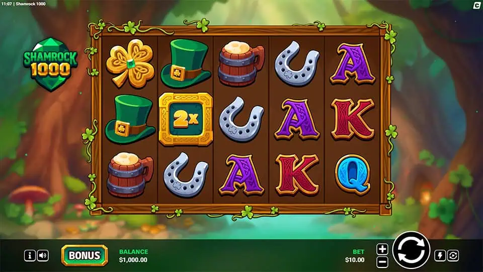 Shamrock 1000 slot game preview