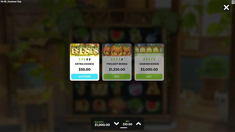 Summer Day slot bonus buy