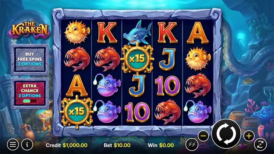The Kraken slot game preview