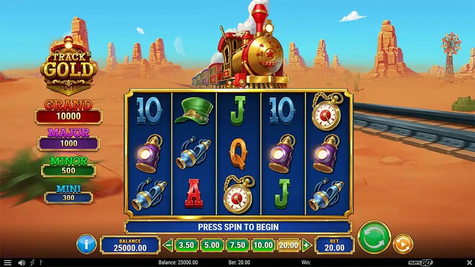 Track n Gold slot game preview