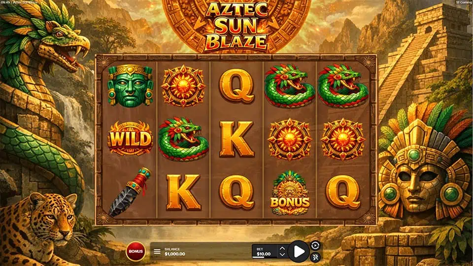 Aztec Sun Blaze slot game preview 1