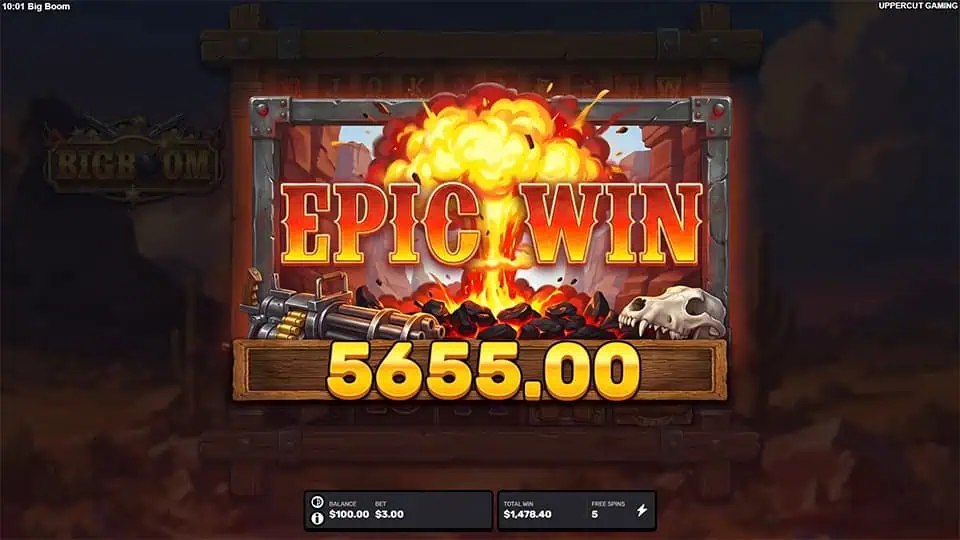 Big Boom slot big win