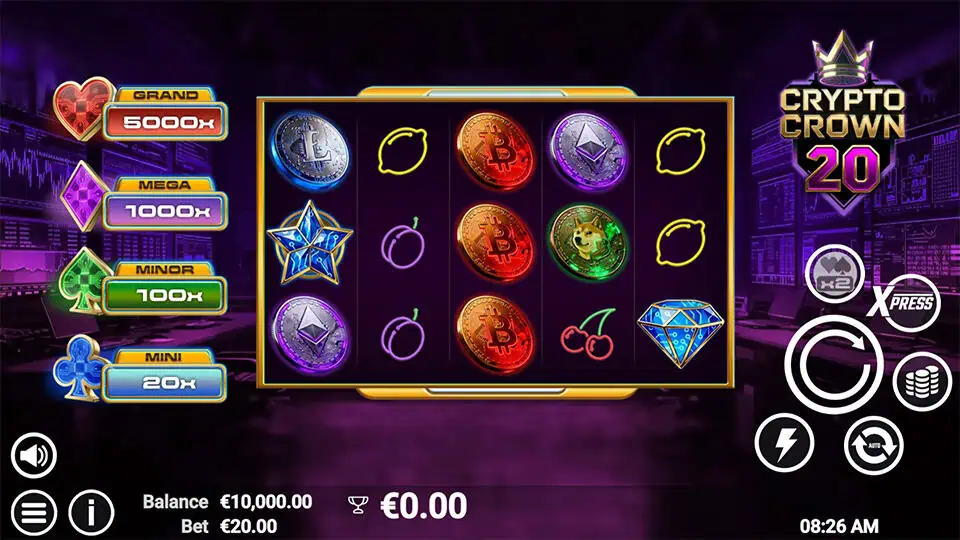 Crypto Crown 20 slot game preview