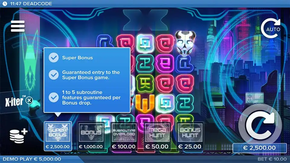 Deadcode slot bonus buy