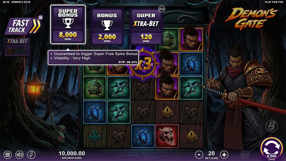 Demons Gate slot bonus buy