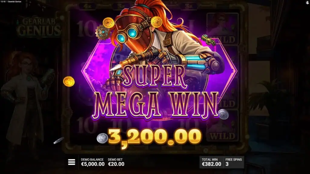 Gearlab Genius slot big win