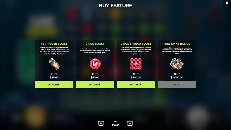 Lab Leak slot bonus buy