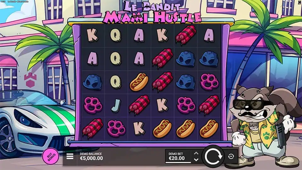 Le Bandit Miami Hustle slot game preview