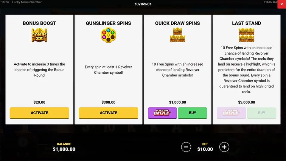 Lucky Mans Chamber slot bonus buy