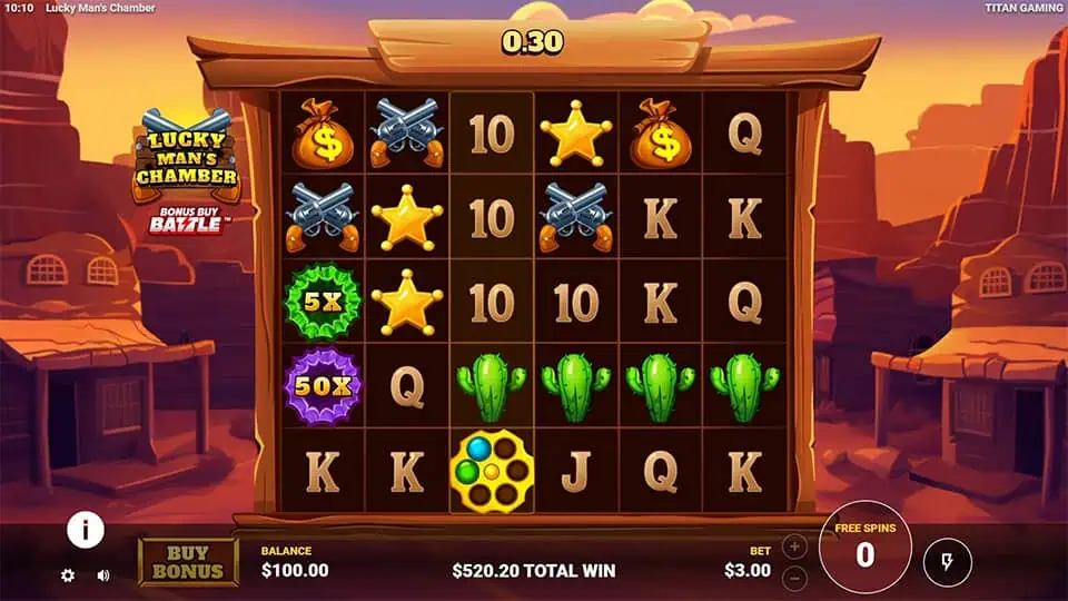 Lucky Mans Chamber slot feature multiplier