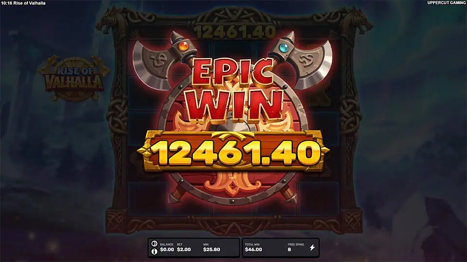 Rise of Valhalla slot big win 1