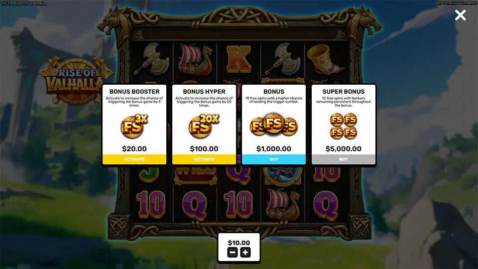 Rise of Valhalla slot bonus buy 1