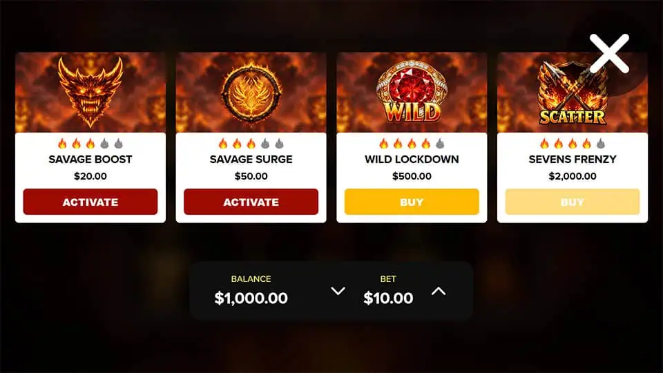 Savage Sevens slot bonus buy
