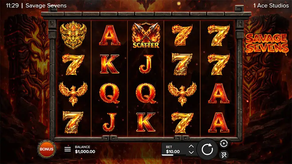 Savage Sevens slot game preview