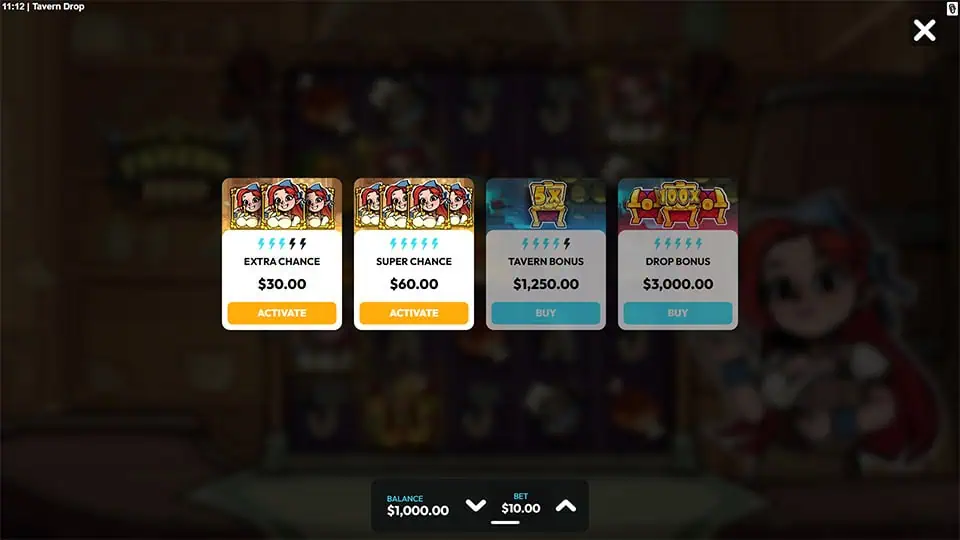Tavern Drop slot bonus buy
