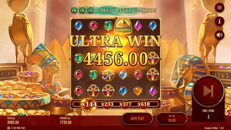 Temple of Akhet slot big win