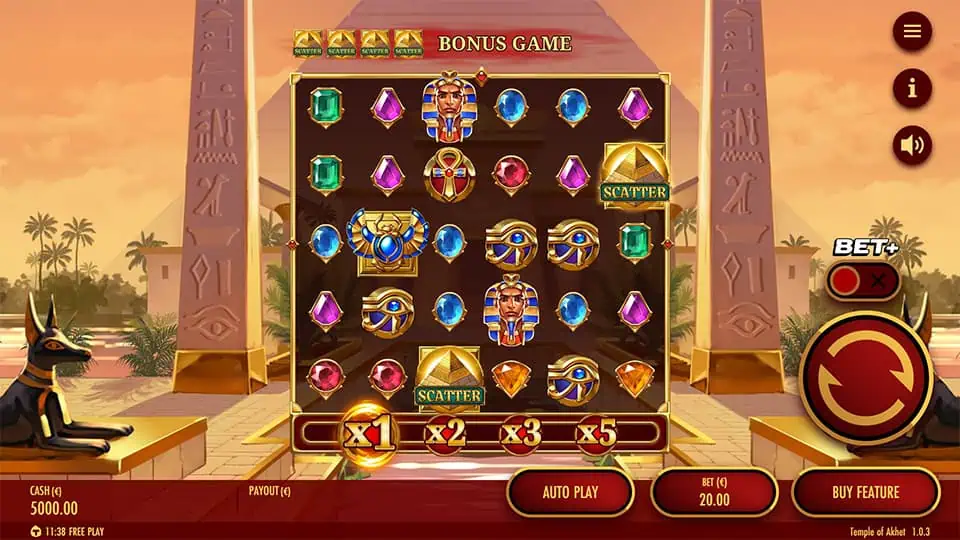 Temple of Akhet slot game preview