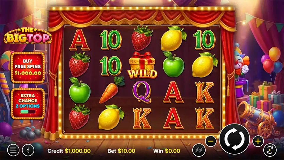 The Big Top slot game preview