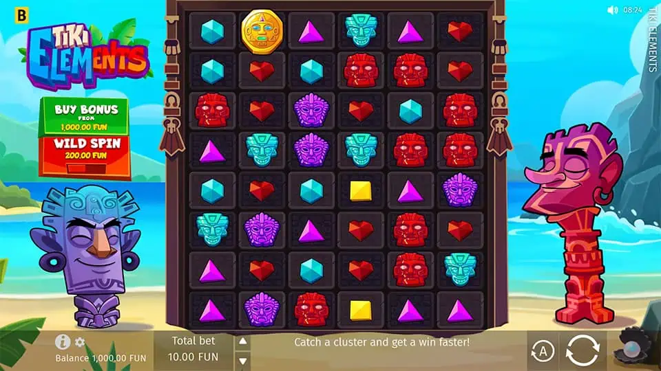 Tiki Elements slot game preview
