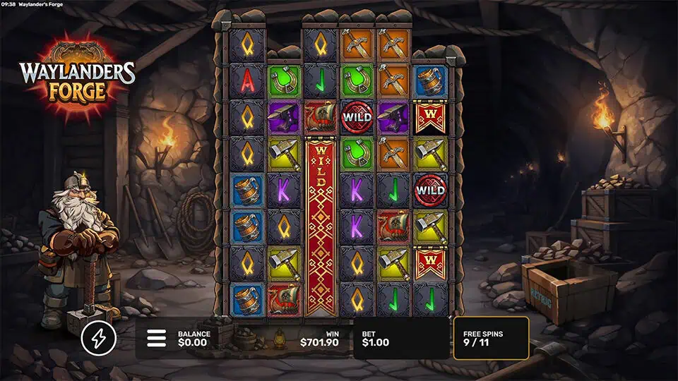 Waylanders Forge slot feature wild flag