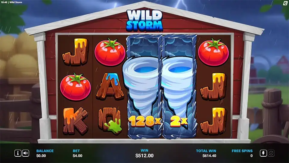 Wild Storm slot feature wild reel