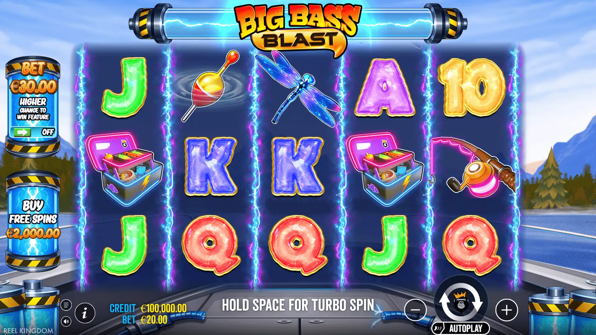 Big Bass Blast slot gameplay reels