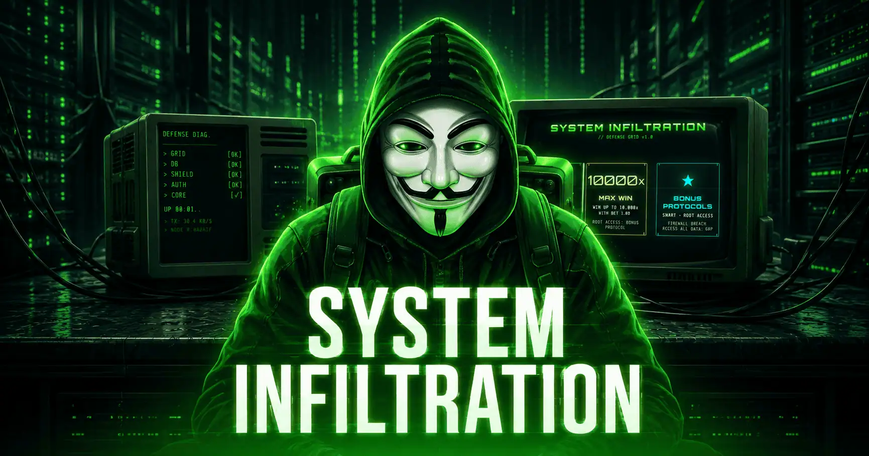 System Infiltration Slot by 0daygames Demo slot cover image