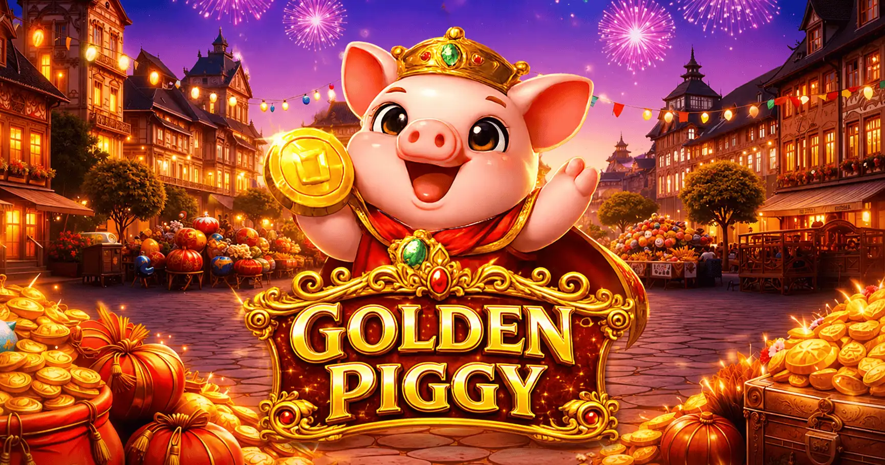 Golden Piggy Slot by 18 Gaming Demo slot cover image