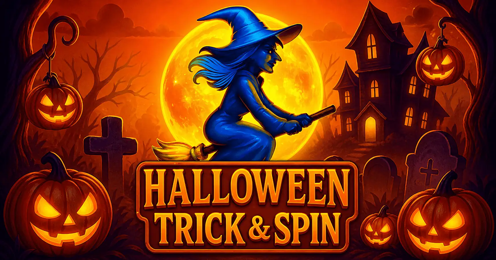 Halloween Trick and Spin Slot Demo by 18 Gaming slot cover image