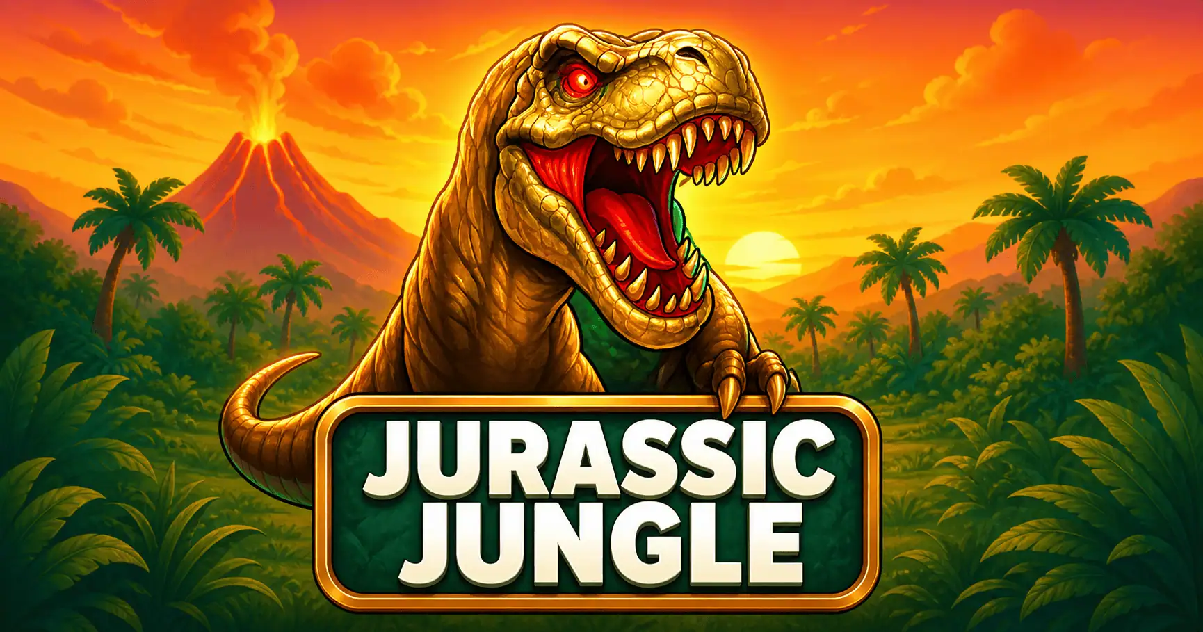 Jurassik Jungle Slot by 18 Gaming Demo slot cover image