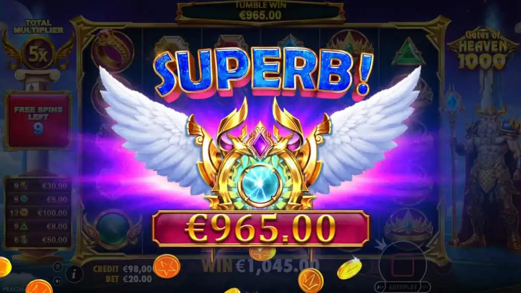 Gates of Heaven 1000 slot big win