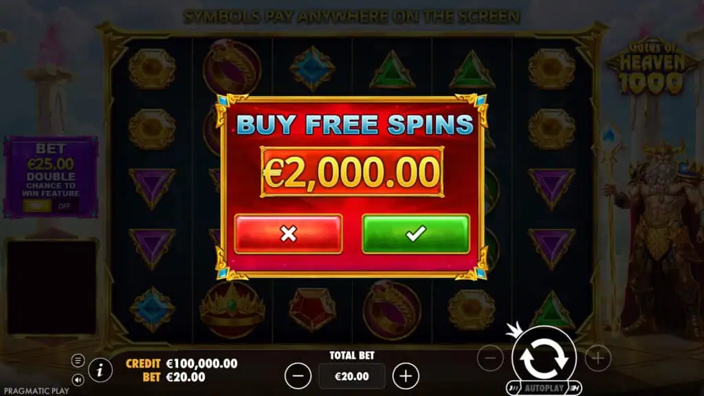Gates of Heaven 1000 slot bonus buy