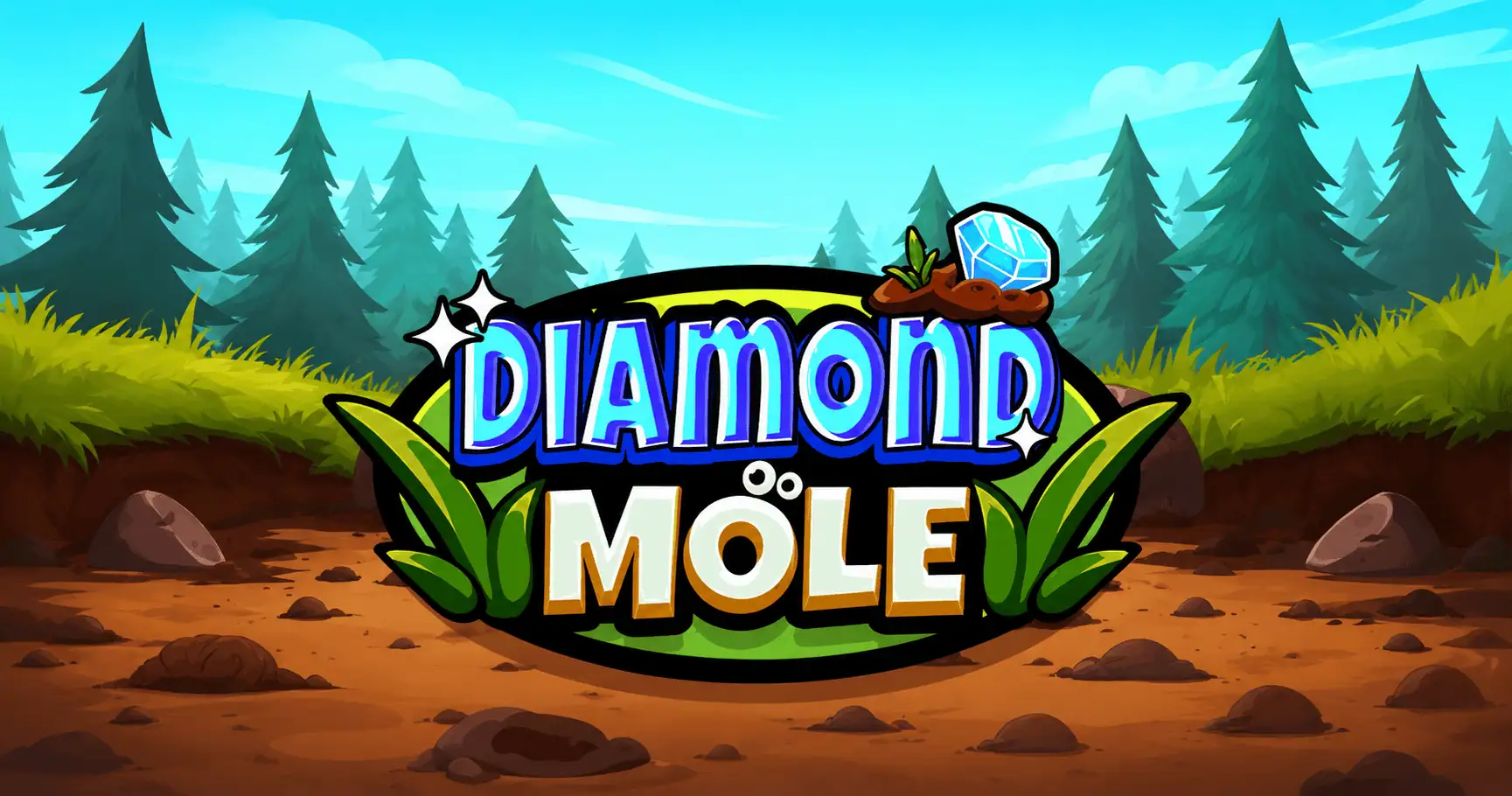 Diamond Mole Slot Demo by Backseat Gaming slot cover image