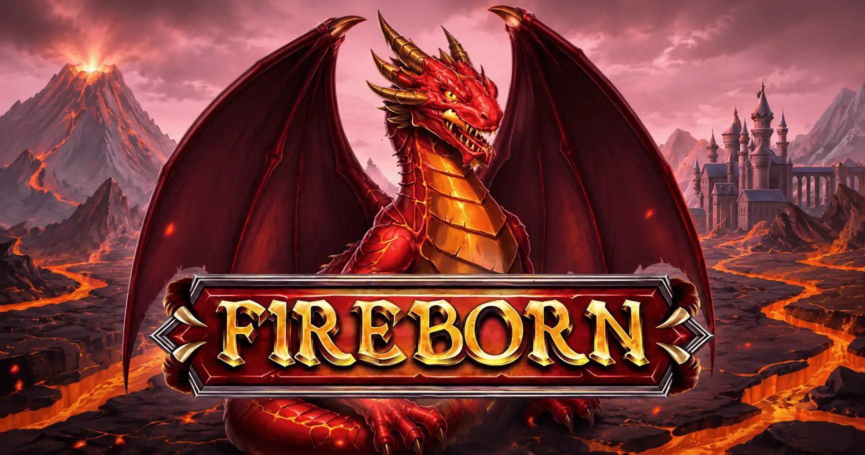 Fireborn Slot by Backseat Gaming Free Play slot cover image