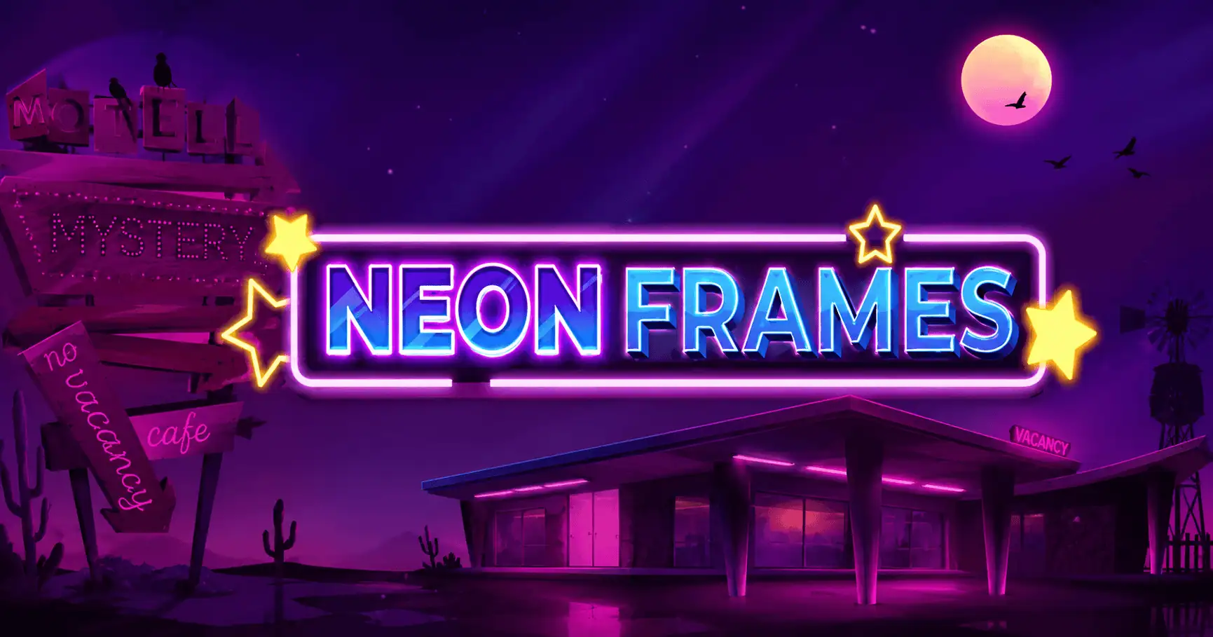 Neon Frames Slot Review & Free Play by Backseat Gaming slot cover image