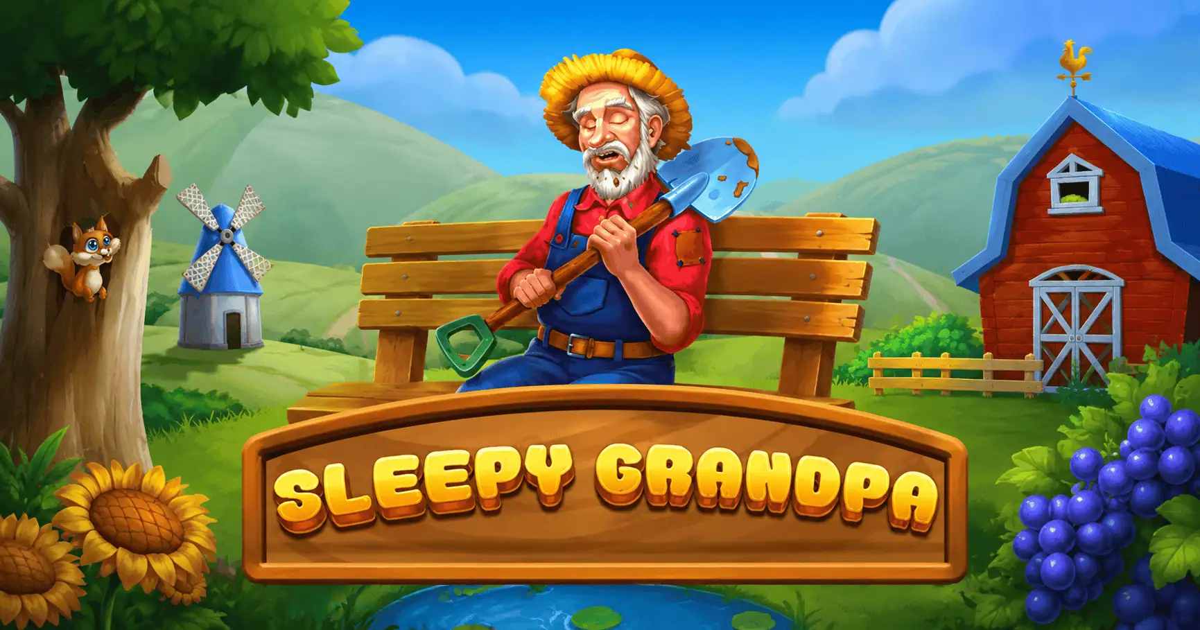 Sleepy Grandpa Slot by Backseat Gaming Demo slot cover image
