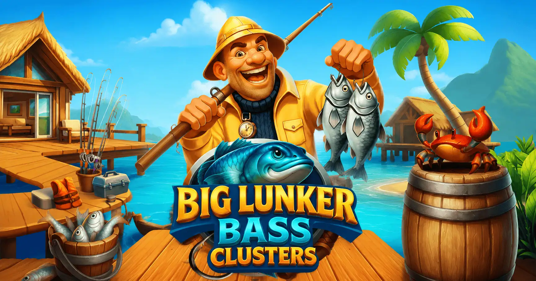 Big Lunker Bass Clusters Slot Demo | Black Coffee Studios Free Play slot cover image