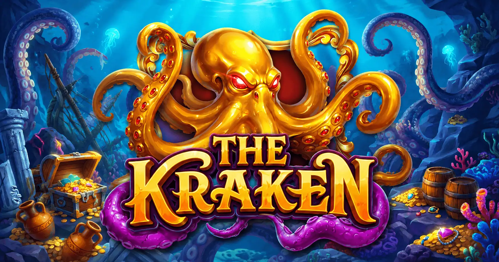 The Kraken Slot Review by Black Coffee Studios Free Play slot cover image